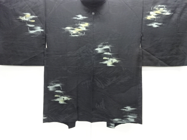 JAPANESE HAORI COAT / WOVEN MIST / ONE CREST 